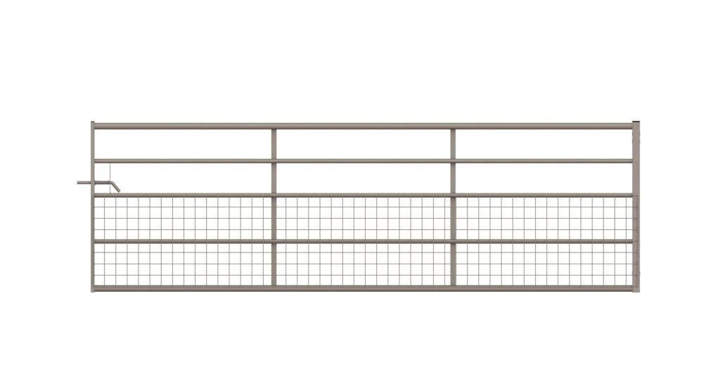 5 Rail Half Meshed Gate